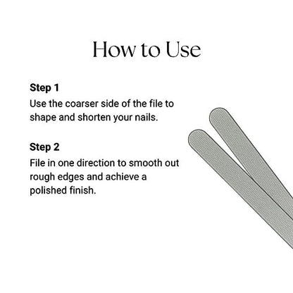 Caswell-Massey Diamond Dust Nail File - Professional Washable Nail Buffer, Polished Steel, Long-Lasting, 7 Inch Avelisse