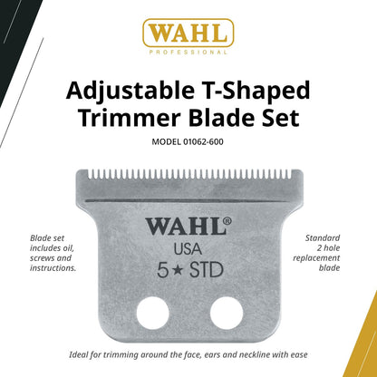 Wahl Professional Adjustable T-Shaped Trimmer Blade – Precision Replacement Blade for Detailer and Hero Trimmers Avelisse