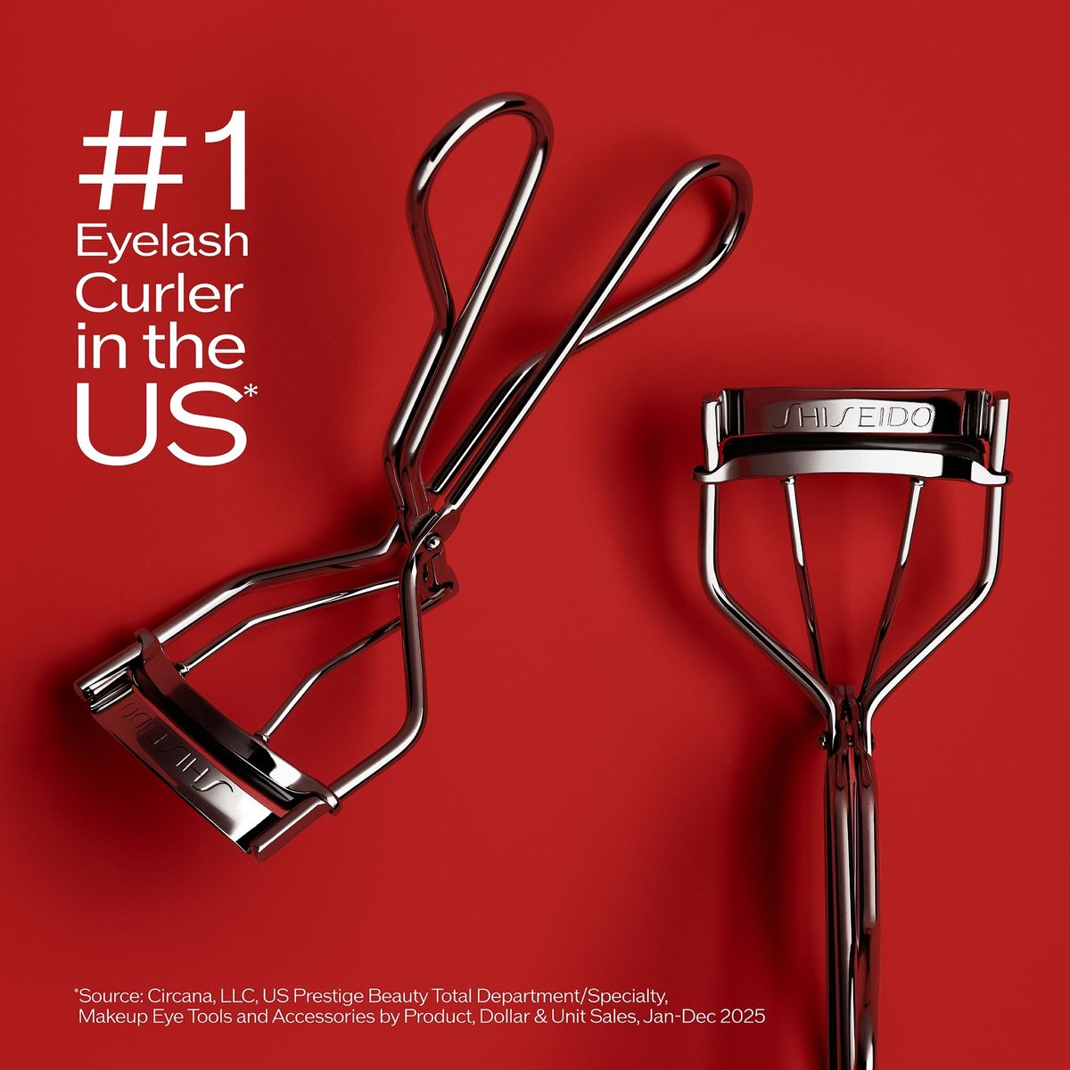 Shiseido Eyelash Curler – Precision Crimp & Curl for Perfect Eye-Framing Lashes, Gentle & Safe with Replacement Pad Avelisse