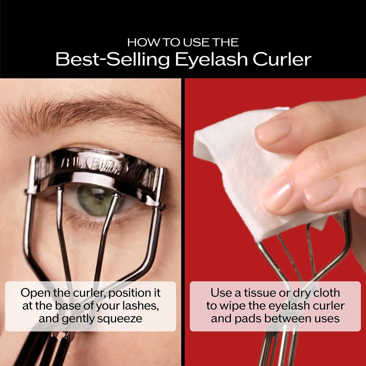Shiseido Eyelash Curler – Precision Crimp & Curl for Perfect Eye-Framing Lashes, Gentle & Safe with Replacement Pad Avelisse