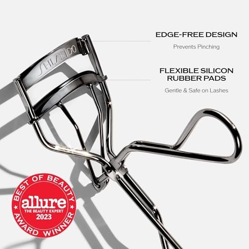 Shiseido Eyelash Curler – Precision Crimp & Curl for Perfect Eye-Framing Lashes, Gentle & Safe with Replacement Pad Avelisse