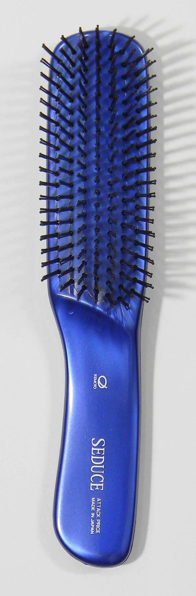 IKEMOTO Seduce Hair Care Brush (L) - Black Nylon Bristle Brush for Smooth, Shiny Hair - görsel 3