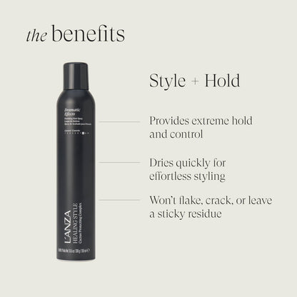 L'ANZA Healing Style Frizz Control Hair Spray - Humidity Shield, Sleek Finish, Adds Shine, Color Safe, Anti-Humidity, Sulfate Free, 10.6 Fl Oz Avelisse