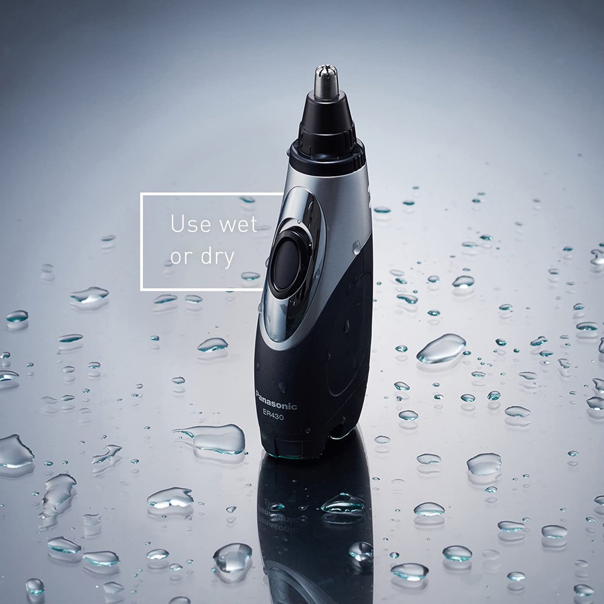 Panasonic ER430K Nose, Ear and Facial Hair Trimmer - Wet/Dry with Vacuum Cleaning System Avelisse