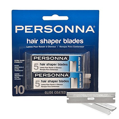 Personna Hair Shaper Blades - 10 Count Pack for Precision Grooming Avelisse