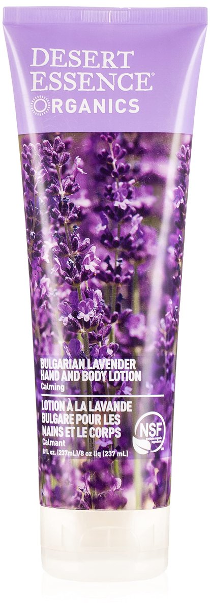 Desert Essence Bulgarian Lavender Hand and Body Lotion, 8 fl oz - Natural Moisturizer for Dry Skin - görsel 1