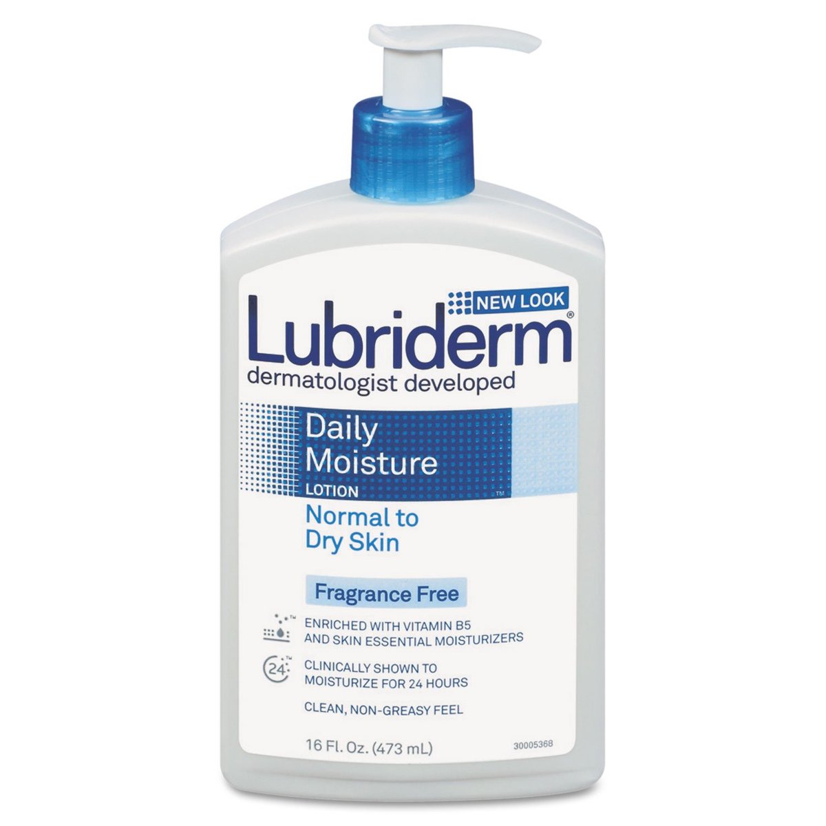 Lubriderm Daily Moisture Unscented Body Lotion for Normal to Dry Skin, 16 fl oz | Fragrance-Free with Vitamin B5 - görsel 2
