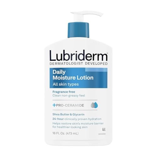Lubriderm Daily Moisture Unscented Body Lotion for Normal to Dry Skin, 16 fl oz | Fragrance-Free with Vitamin B5 - görsel 3