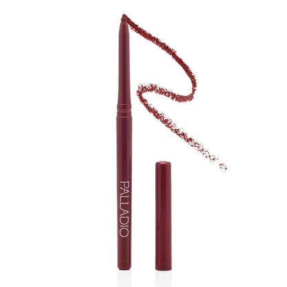 Palladio Retractable Waterproof Lip Liner - High Pigmented & Creamy, Long Lasting Smudge-Proof Formula (Raisin)