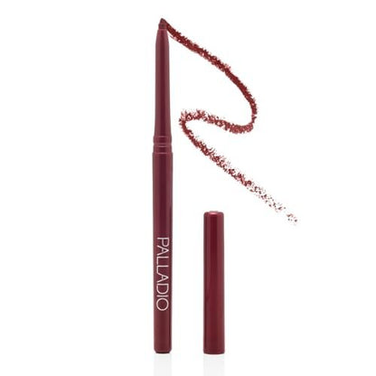 Palladio Retractable Waterproof Lip Liner - High Pigmented & Creamy, Long Lasting Smudge-Proof Formula (Raisin)