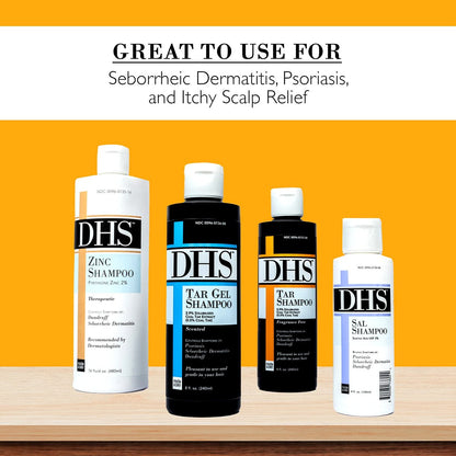 DHS Tar Shampoo – 8 fl oz | Therapeutic Dandruff & Psoriasis Relief Avelisse