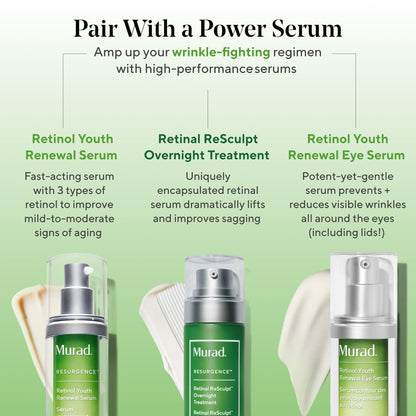 Murad Renewing Eye Cream – Retinol & Peptide Formula with Mango Butter for Firming, Dark Circles, Wrinkles – 0.5 Fl Oz Avelisse