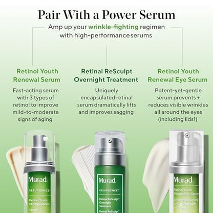 Murad Renewing Eye Cream – Retinol & Peptide Formula with Mango Butter for Firming, Dark Circles, Wrinkles – 0.5 Fl Oz Avelisse