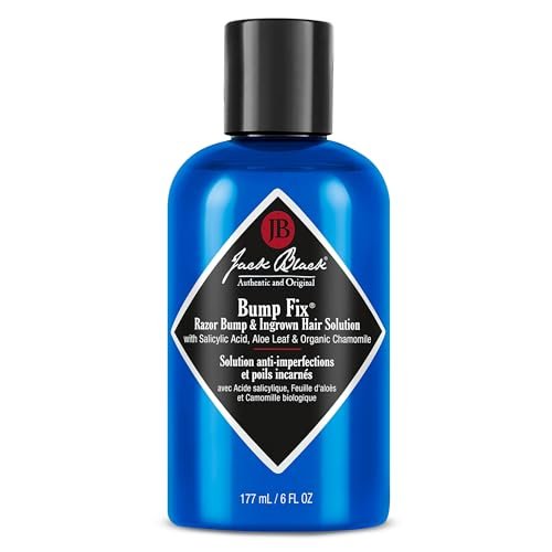Jack Black Bump Fix – Acne, Razor Bump & Ingrown Hair Solution – Moisturizing Aftershave for Men, 6 Fl Oz Avelisse