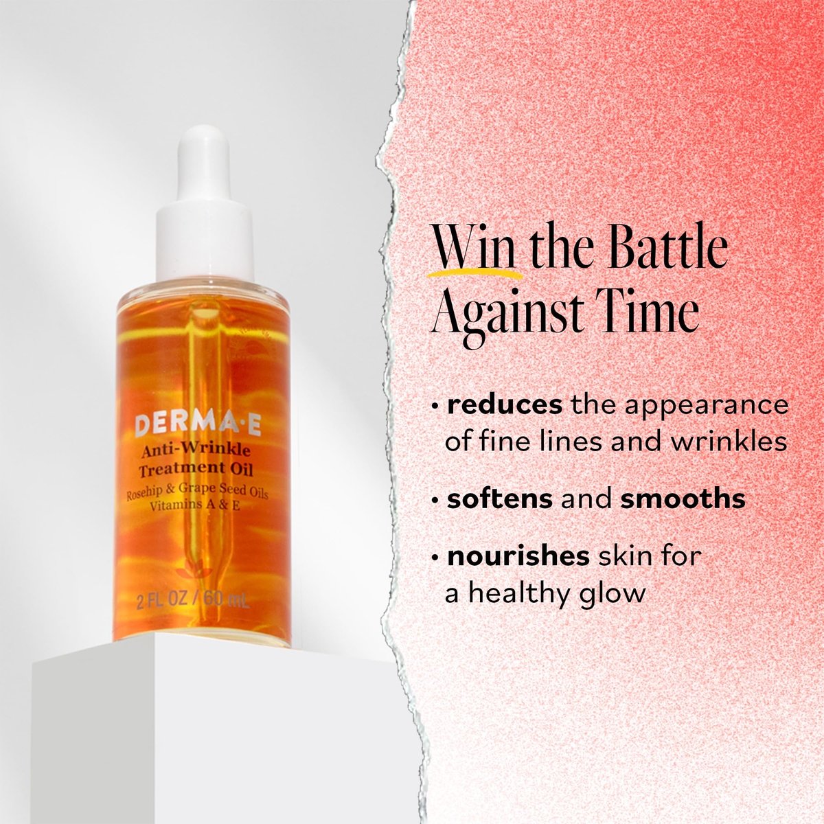 DERMA E Anti-Wrinkle Treatment Oil – Fragrance-Free Anti-Aging Face Oil with Vitamin A & E for Youthful, Vibrant Skin, 2 oz Avelisse