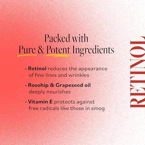 DERMA E Anti-Wrinkle Treatment Oil – Fragrance-Free Anti-Aging Face Oil with Vitamin A & E for Youthful, Vibrant Skin, 2 oz Avelisse