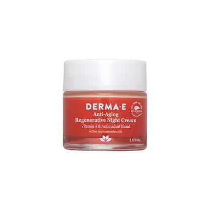 Derma E Anti-Aging Regenerative Night Cream – Firming Astaxanthin Moisturizer for Face, Lightweight Overnight Anti-Wrinkle Cream with Jojoba Oil and Vitamin E, 2 oz Avelisse