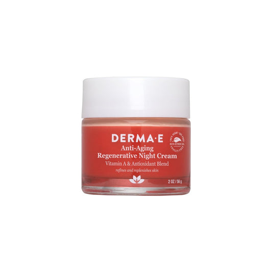Derma E Anti-Aging Regenerative Night Cream – Firming Astaxanthin Moisturizer for Face, Lightweight Overnight Anti-Wrinkle Cream with Jojoba Oil and Vitamin E, 2 oz Avelisse