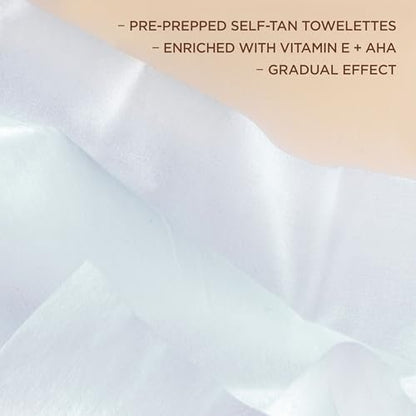 L'Oreal Paris Sublime Bronze Self Tanning Towelettes - Streak-Free Natural Looking Tan, Medium, 6 Count