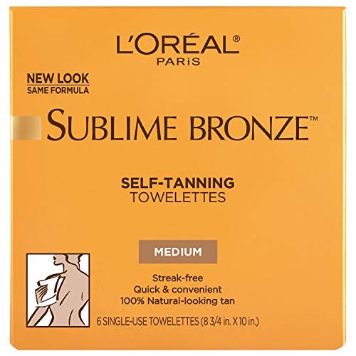 L'Oréal Paris Sublime Bronze Self-Tanning Towelettes for Body, Medium (3 Pack) Avelisse