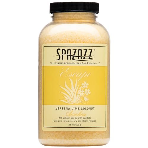 Spazazz Lime Coconut Bath Crystals – 22 oz Spa-Quality Bath Salts for Relaxation & Muscle Relief Avelisse