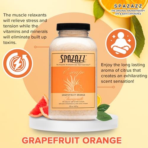 Spazazz 7380C Spa and Bath Crystals, Grapefruit Orange - 22 oz - görsel 4