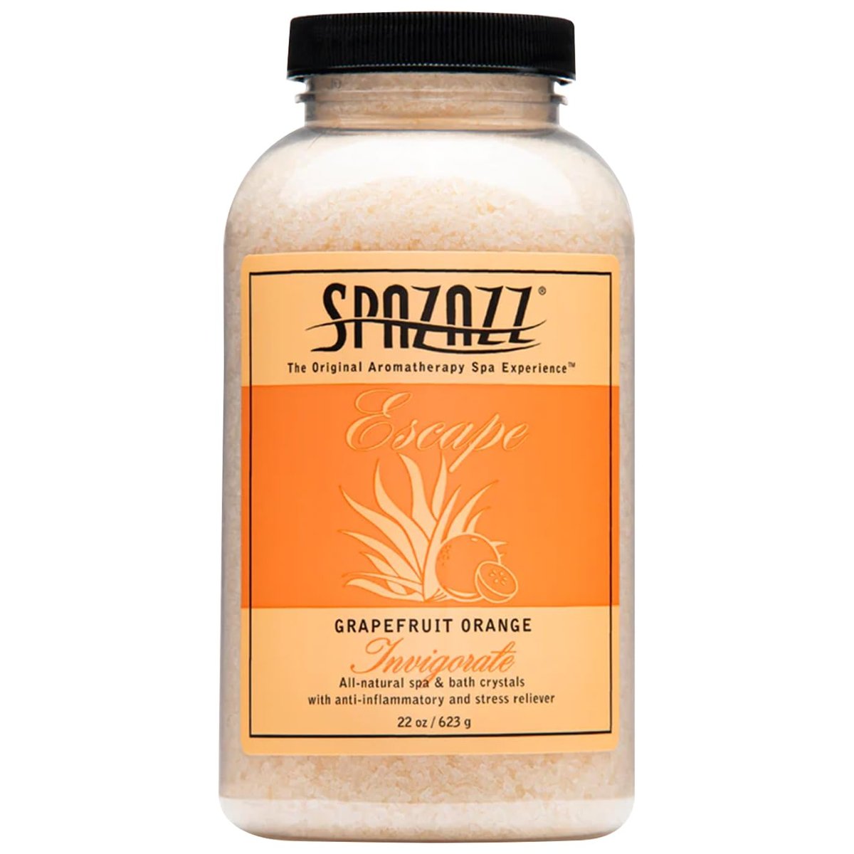 Spazazz 7380C Spa and Bath Crystals, Grapefruit Orange - 22 oz - görsel 1