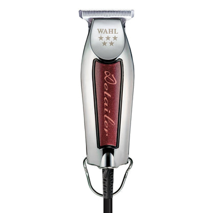 Wahl Professional Detailer Trimmer, Burgundy, Adjustable T-Blade, Corded Lightweight Rotary Motor, Includes 3 Guides and Accessories Avelisse