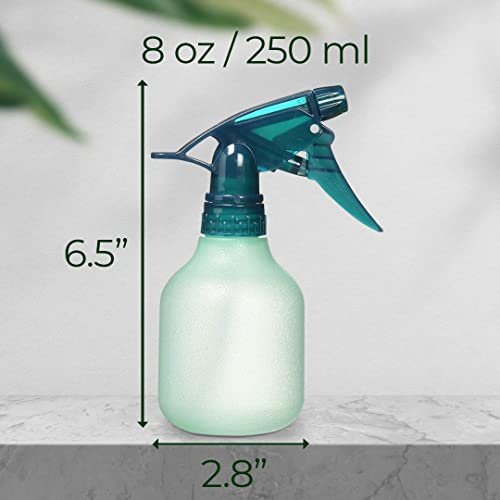 Rayson Empty Spray Bottle - 8 oz Fine Mist Trigger Sprayer for Hair Styling, Plants, Pets (Green) Avelisse