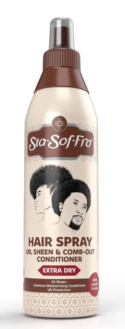 Sta-Sof-Fro Hair & Scalp Spray Comb Out Conditioner with Lanolin, Extra Dry, 8 fl oz