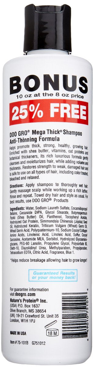 Doo Gro Mega Thick Growth Shampoo – 10 oz for Thicker, Fuller Hair - görsel 4