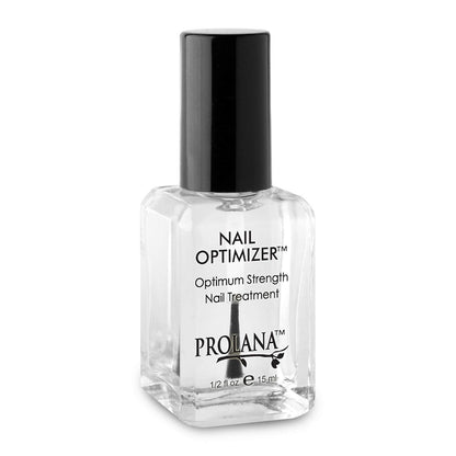 Prolana Nail Optimizer Extra Strong Strengthener Base Coat – Strengthens Weak & Damaged Nails, Prevents Peeling & Splitting, 0.5 oz Avelisse