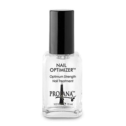 Prolana Nail Optimizer Extra Strong Strengthener Base Coat – Strengthens Weak & Damaged Nails, Prevents Peeling & Splitting, 0.5 oz Avelisse