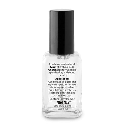 Prolana Nail Optimizer Extra Strong Strengthener Base Coat – Strengthens Weak & Damaged Nails, Prevents Peeling & Splitting, 0.5 oz Avelisse