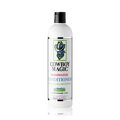 Cowboy Magic Rosewater Conditioner – Revitalizes & Detangles, 16 oz for Healthy, Manageable Hair