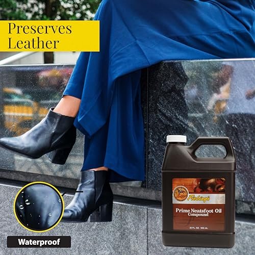 Fiebing's Prime Neatsfoot Oil 32 Fl Oz - Premium Leather Conditioner & Preservative - görsel 4