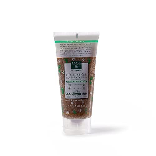 Earth Therapeutics Tea Tree Oil Cooling Foot Scrub - 6 fl. oz. - görsel 1