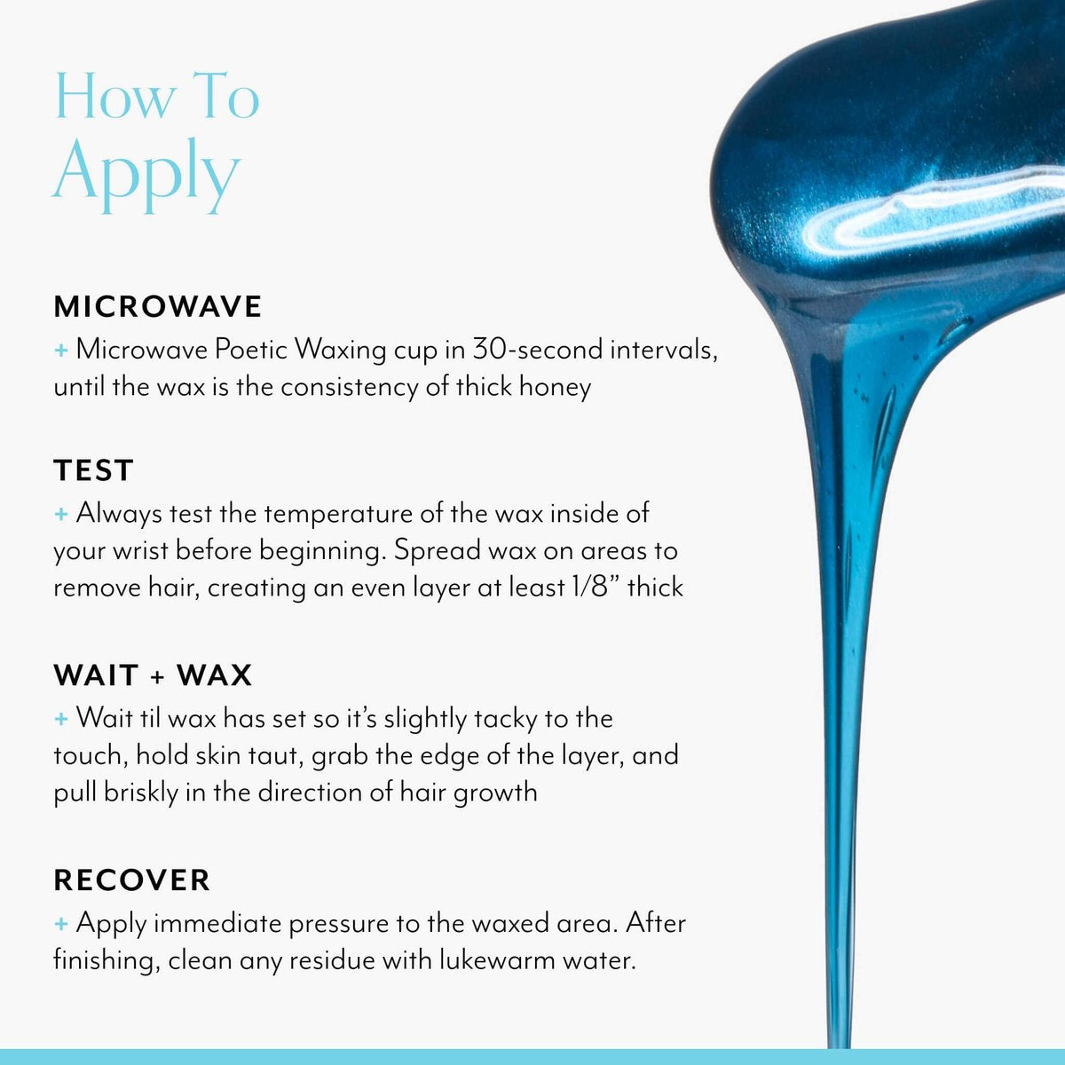 Bliss Poetic Waxing At Home Wax Kit - 5.3 Fl Oz - Microwavable Stripless Wax Hair Removal Kit - Fragrance Free - Safe for All Skin Types - 6 PC Set Avelisse