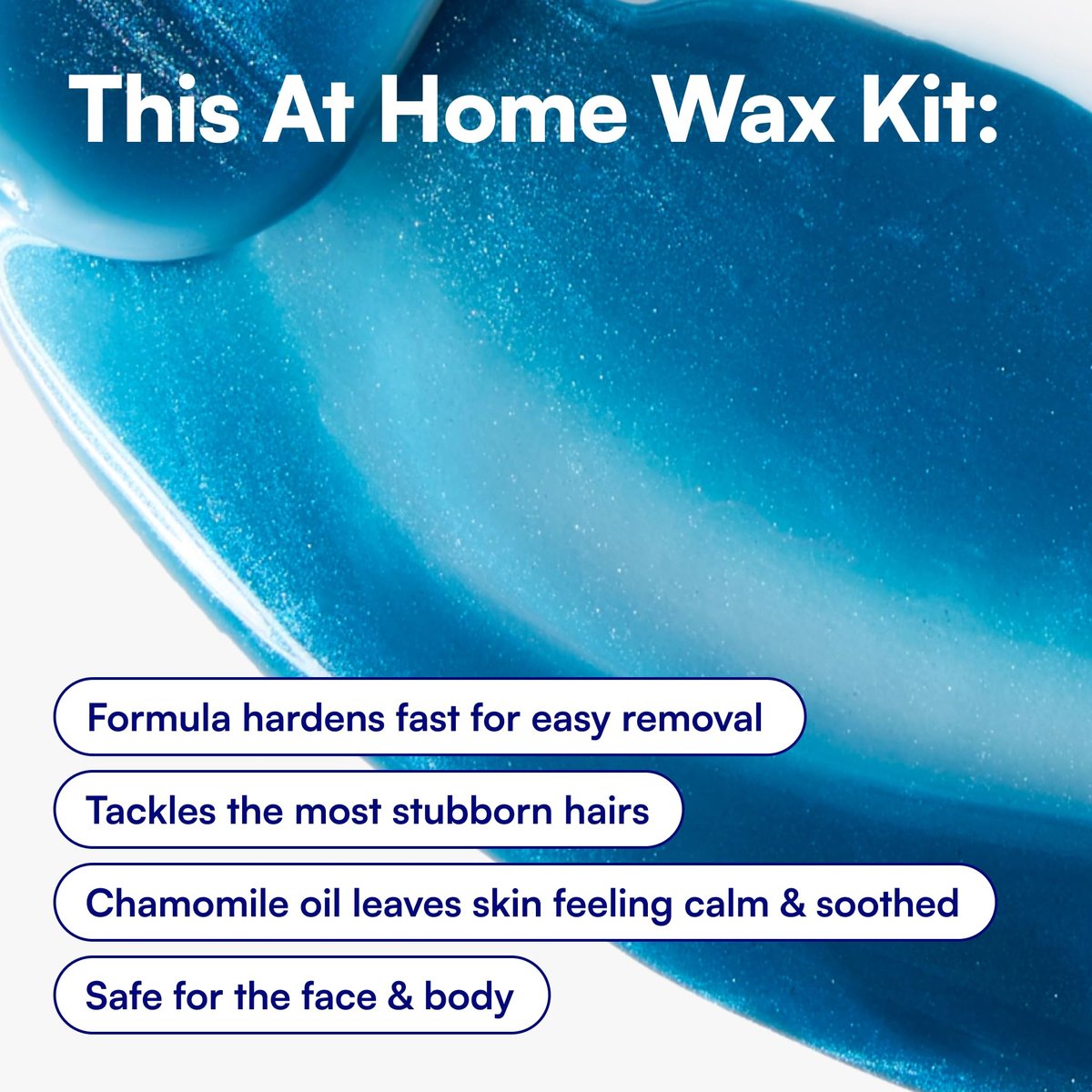 Bliss Poetic Waxing At Home Wax Kit - 5.3 Fl Oz - Microwavable Stripless Wax Hair Removal Kit - Fragrance Free - Safe for All Skin Types - 6 PC Set Avelisse