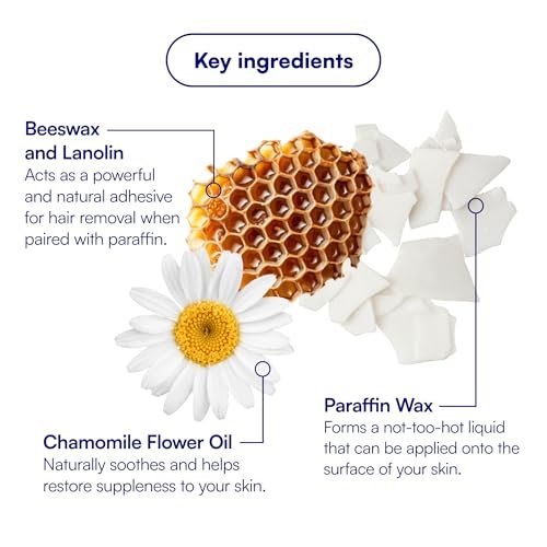 Bliss Poetic Waxing At Home Wax Kit - 5.3 Fl Oz - Microwavable Stripless Wax Hair Removal Kit - Fragrance Free - Safe for All Skin Types - 6 PC Set Avelisse