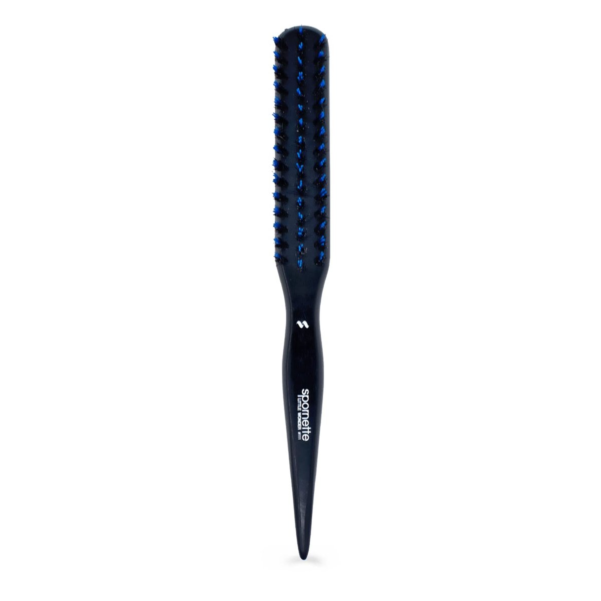 Spornette Little Wonder Small Teasing Brush – Boar & Tourmaline Nylon Bristles for Volume, Slick Backs & Back Brushing – Blue - görsel 1