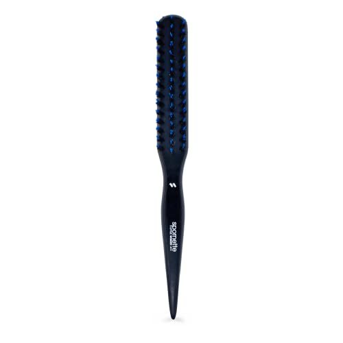 Spornette Little Wonder Small Teasing Brush – Boar & Tourmaline Nylon Bristles for Volume, Slick Backs & Back Brushing – Blue - görsel 2