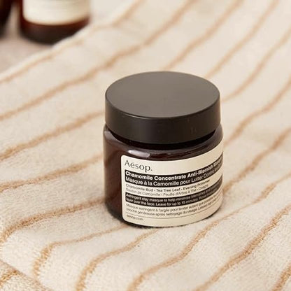 Aesop Chamomile Concentrate Anti-Blemish Masque | Clarifying Clay Mask with Chamomile, Tea Tree & Evening Primrose | 60 mL