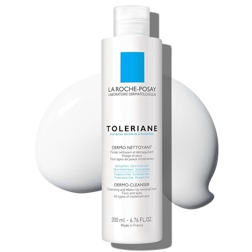 La Roche-Posay Toleriane Dermo Facial Cleanser for Face & Eyes - Gentle Face Wash and Makeup Remover, Milky Texture, Fragrance Free, Preservative Free Avelisse