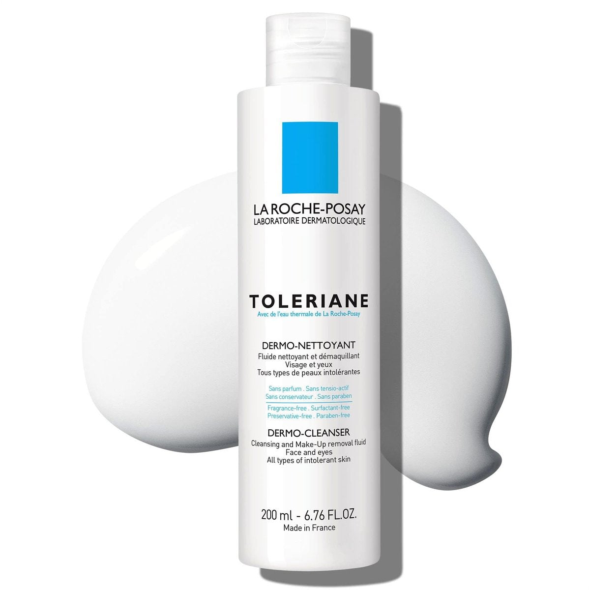 La Roche-Posay Toleriane Dermo Facial Cleanser for Face & Eyes - Gentle Face Wash and Makeup Remover, Milky Texture, Fragrance Free, Preservative Free Avelisse