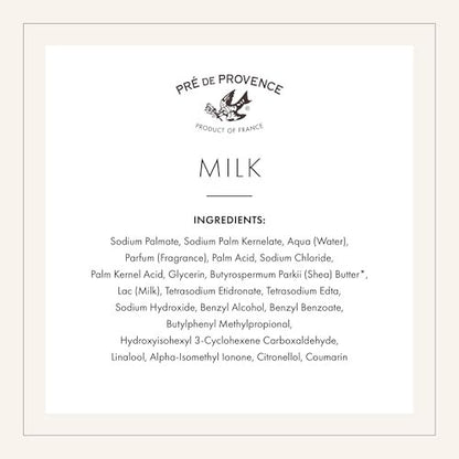 Pre de Provence Artisanal French Soap Bar Enriched with Shea Butter, Milk, 150g