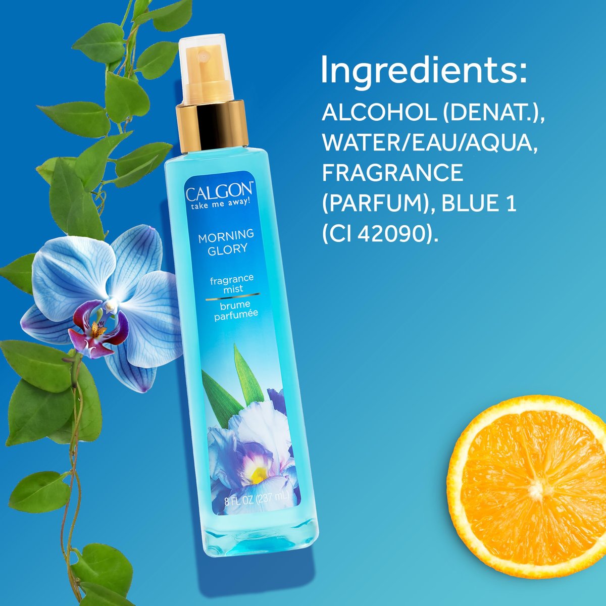 Calgon Morning Glory Fragrance Body Mist - 8 fl oz | Light & Floral Scent - görsel 16