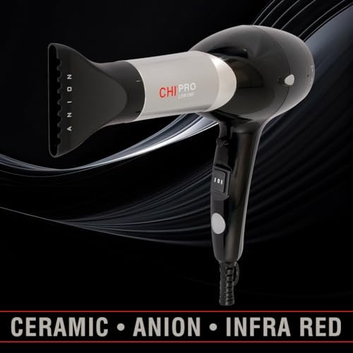 CHI Pro Hair Dryer: Ceramic Heater Reduces Frizz, Dries Hair Faster for Silky Shine Avelisse