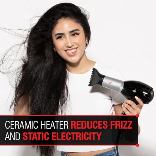 CHI Pro Hair Dryer: Ceramic Heater Reduces Frizz, Dries Hair Faster for Silky Shine Avelisse
