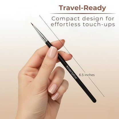 Pointed Eyeliner Brush - Ultra Fine Premium Synthetic Vegan Bristles, Precision Gel Eye Liner Brush for Easy & Flawless Application, Cruelty Free by Mommy Makeup Avelisse